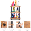 Turn N Tube 3 Tier Wooden Spice Rack
