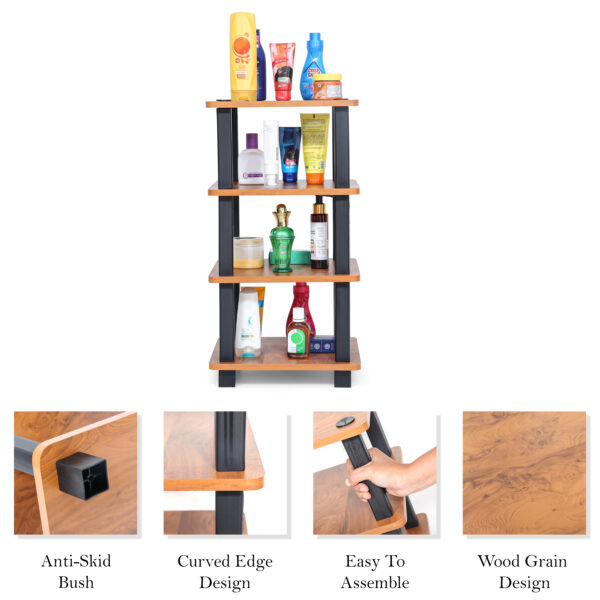 Turn N Tube 4 Tier Wooden Spice Rack