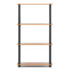 4 Tier DIY Turn N Tube Wooden Multipurpose Storage Rack Organizer