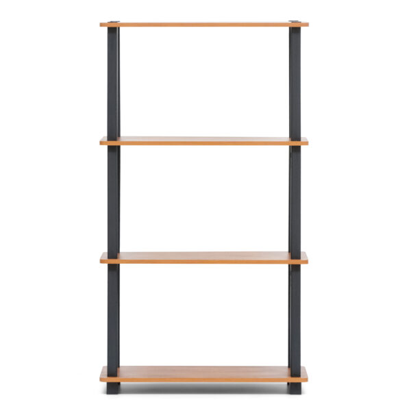 4 Tier DIY Turn N Tube Wooden Multipurpose Storage Rack Organizer