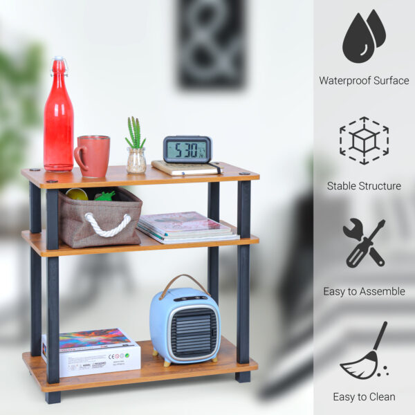 3 Tier Turn-N-Tube Wooden Multipurpose Table