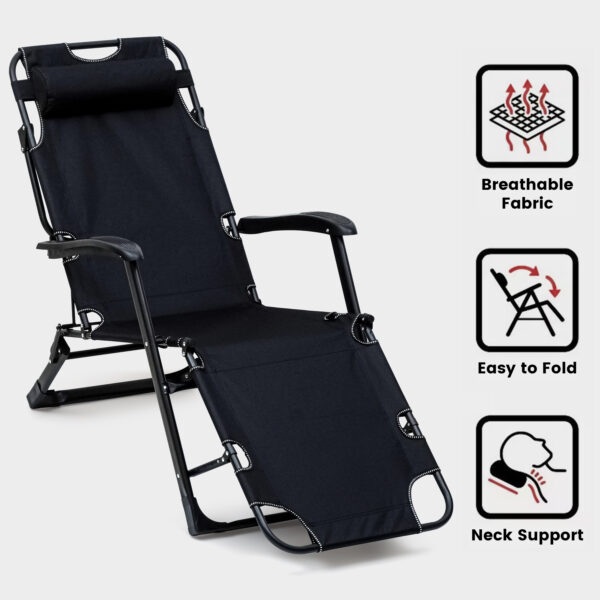Zero Gravity Recliner Chair with Removable Cushion & Adjustable Headrest