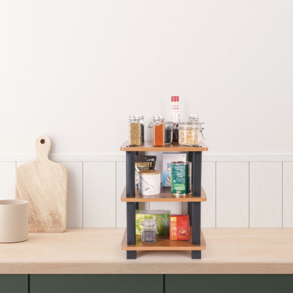 Turn N Tube 3 Tier Wooden Spice Rack