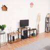 Turn-N-Tube 5-Tier Wooden TV Entertainment Unit
