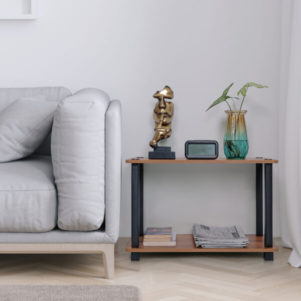 2 Tier DIY Turn N Tube Wooden End Table/Side Table