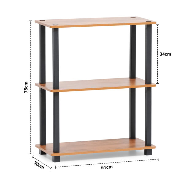 3 Tier DIY Turn N Tube Wooden Multipurpose Storage Organizer
