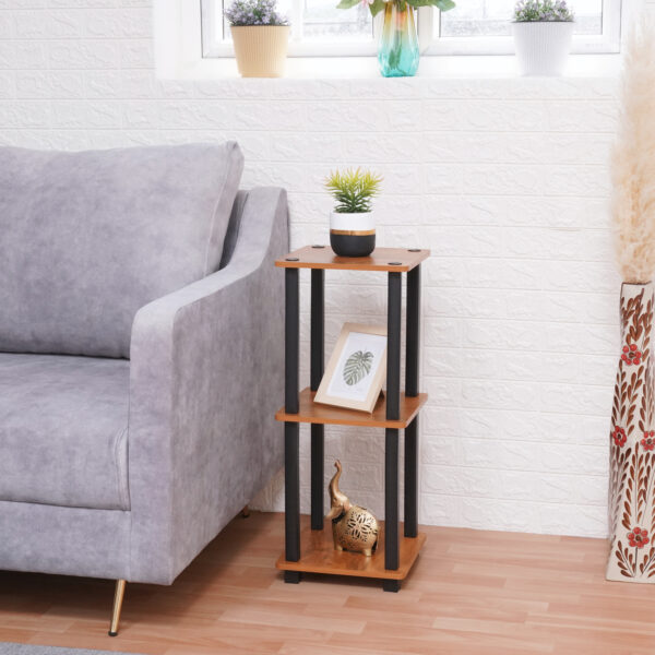 Turn-N-Tube 3 Tier Wooden Bedside Table