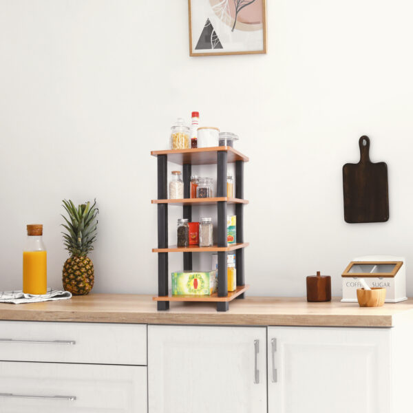 Turn N Tube 4 Tier Wooden Spice Rack