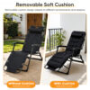 Zero Gravity Recliner Chair with Removable Cushion & Adjustable Headrest