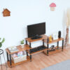 Turn-N-Tube 6 Tier Floor Standing Engineered Wood TV Entertainment Unit Table for Home