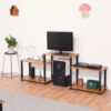 Turn-N-Tube 5-Tier Wooden TV Entertainment Unit