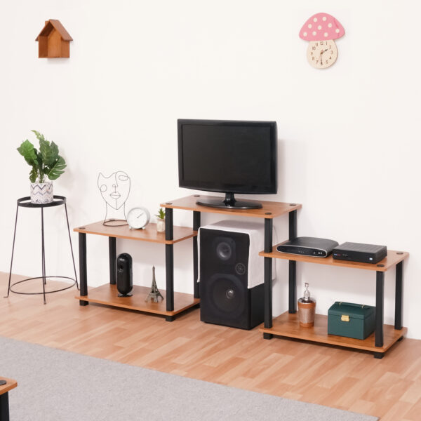 Turn-N-Tube 5-Tier Wooden TV Entertainment Unit
