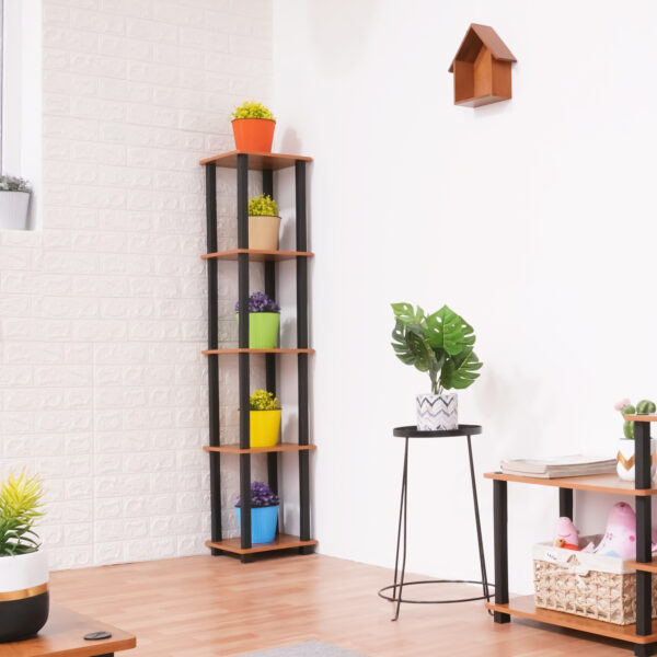 Turn-N-Tube 5 Tier Wooden Bedside Table