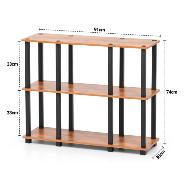 3-Tier Wooden TV Stand & Media Console