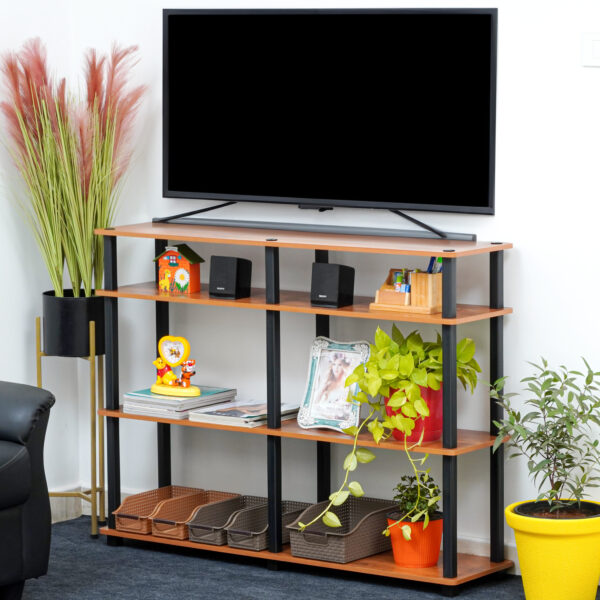 4 Tier Wooden TNT TV Entertainment Units