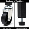 3 Tier Metal Plant Stand with 360° Swivel Casters Wheels