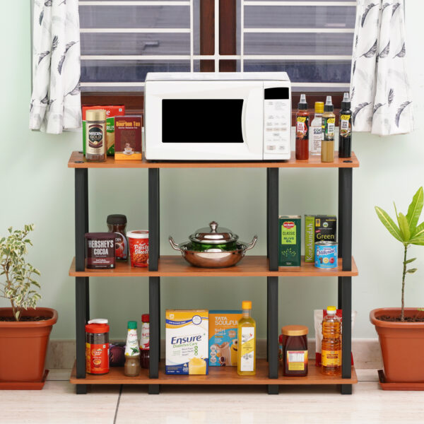 3-Tier Wooden TV Stand & Media Console