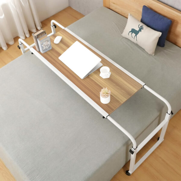 Height & Width Adjustable Multipurpose Table Trolley-White